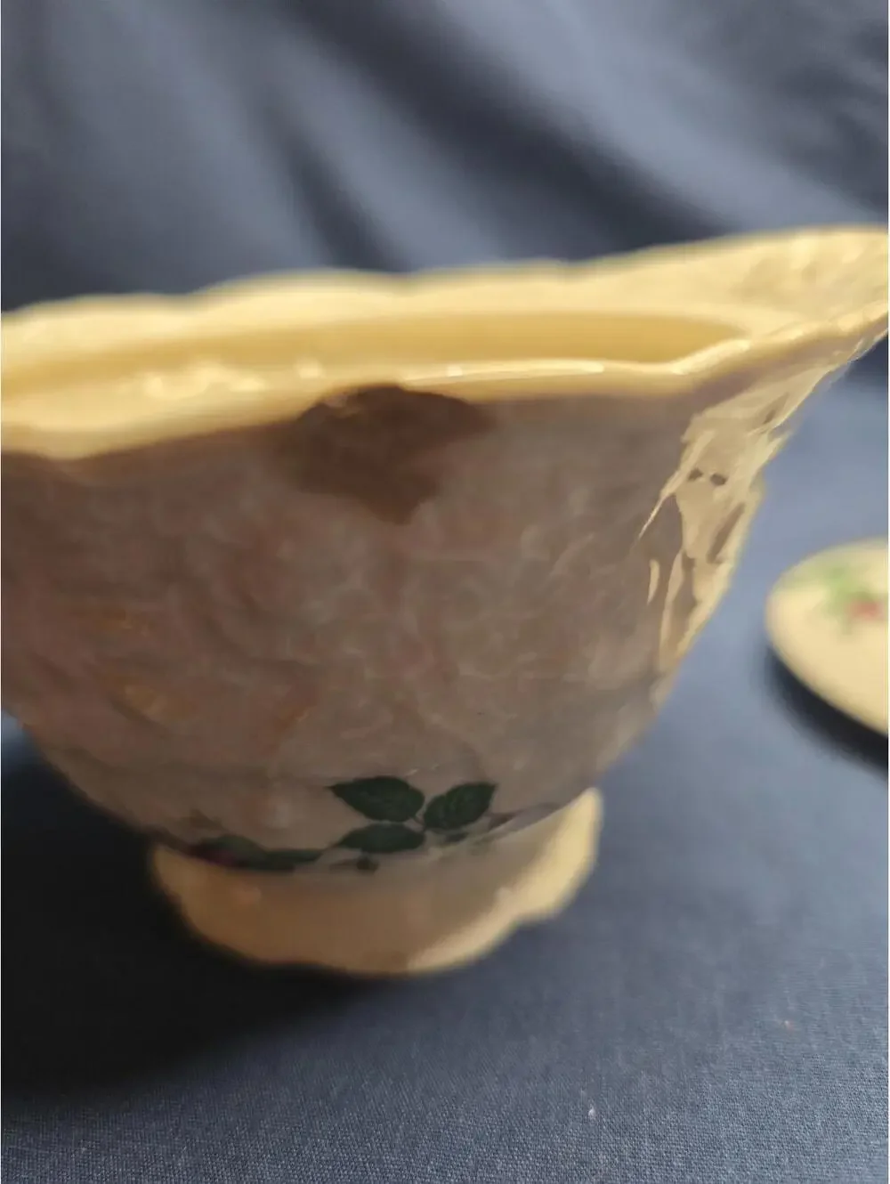 1940s Pope Gosser China Rose Point Creamer w/Lid